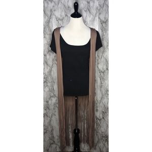 Plus Size Fringed Long Cover